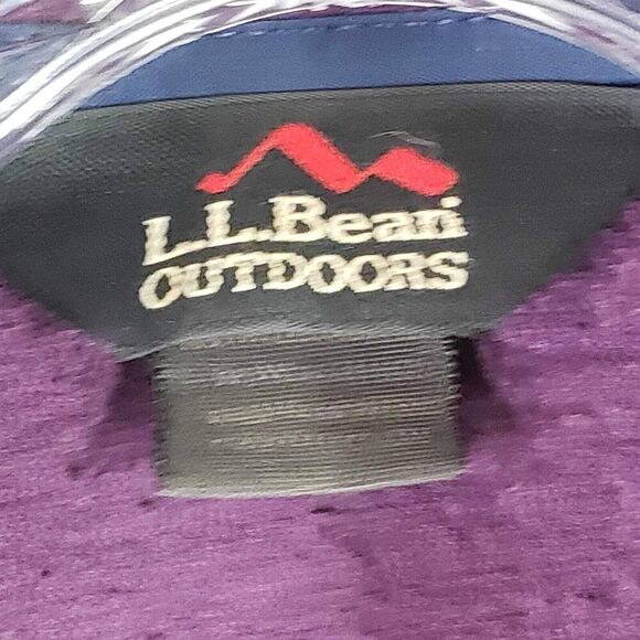 LL Bean Outdoor Fleece Sweater Women’s Small S Full Zip Long Sleeve Purple - Picture 7 of 10